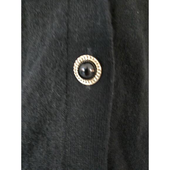 Johnny Was Wool Cashmere Embroidered Floral Vista Faux Fur Collar Cardigan Sz S - Picture 8 of 16